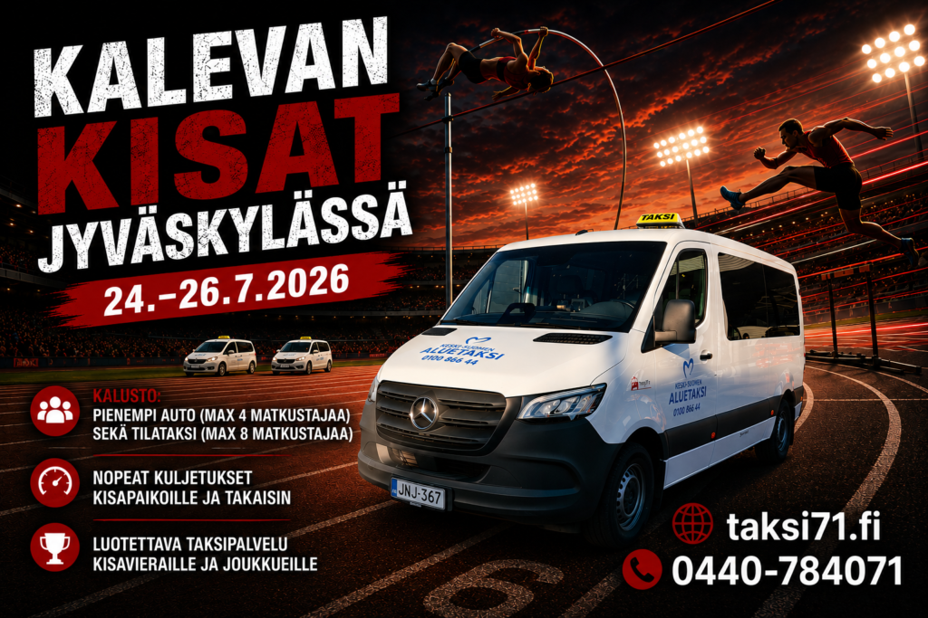 mainoskuva kalevan kisat jyväskylässä 2026